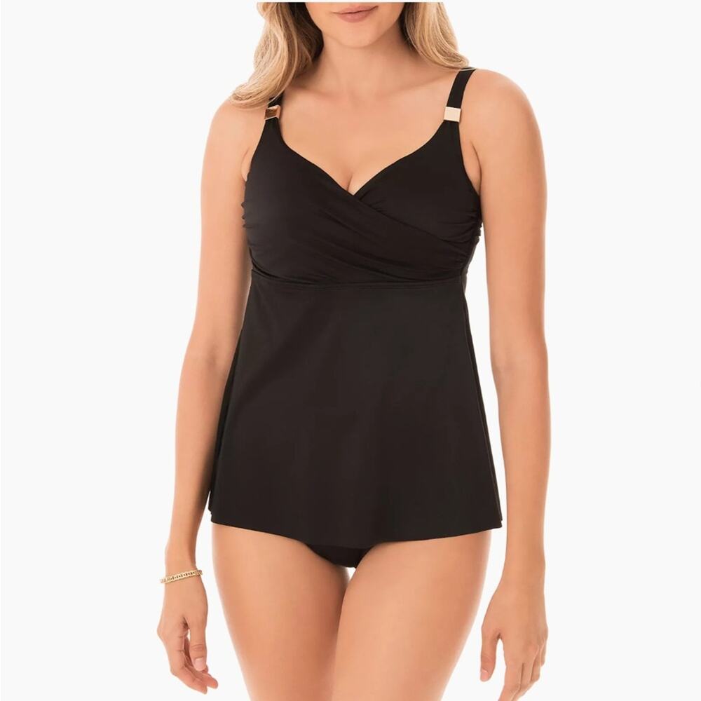 Miraclesuit Swim Surplice Tankini Size 34D Nwot